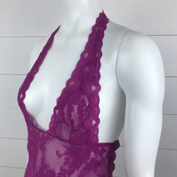 Victoria's Secret Womens Lace Plunge Purple Lingerie Extra Small - Picture 3 of 12